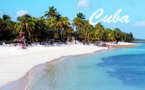 Una delle famose spiagge di Cuba per capodanno