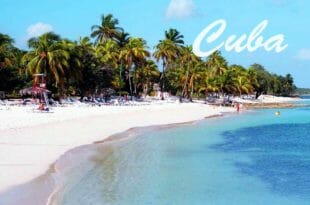 Una delle famose spiagge di Cuba per capodanno