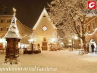 Tanta neve a Ortisei per il capodanno in Val Gardena