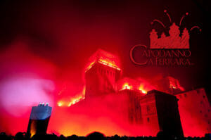 Capodanno a Ferrara: incendio del Castello
