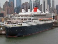 Cunard: la Queen Mary a New York dopo la crociera transatlantica di capodanno