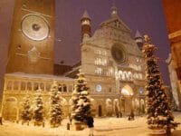 Cremona sotto la neve a capodanno
