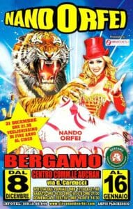La locandina del capodanno 2017 al Circo "Nando Orfei"