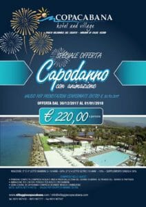 Capodanno 2018 al villaggio Copacabana in Cilento