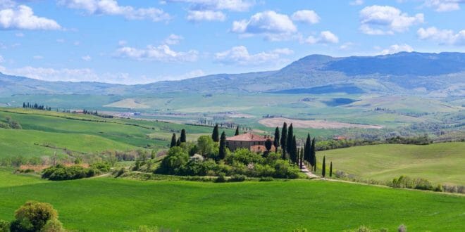 Agriturismi, paesaggio collinare