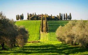 Agriturismi, paesaggio collinare