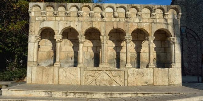 Capodanno a Isernia, la fontana