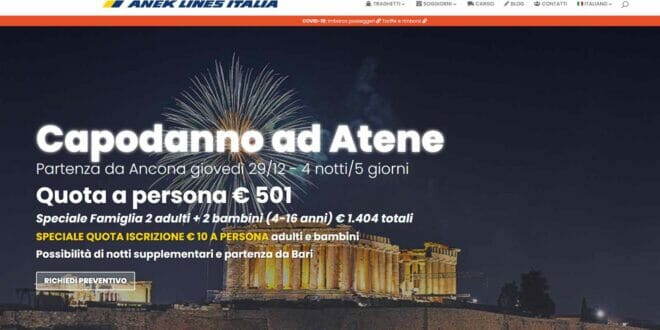 Capodanno in minicrociera con Anek Lines