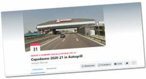 Evento di capodanno in Autogrill
