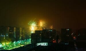 Capodanno Bucarest, fuochi d'artificio