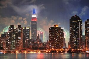 Capodanno a New York, fuochi d'artificio