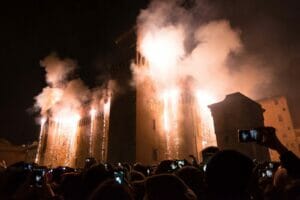 Incendio Castello Ferrara Capodanno