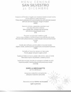 Menu capodanno Hotel Promessi Sposi