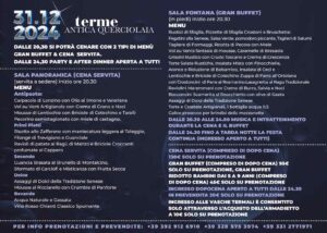 Capodanno Antica Querciolaia Menu