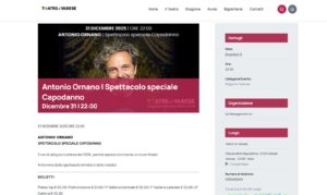 Capodanno teatro a Varese