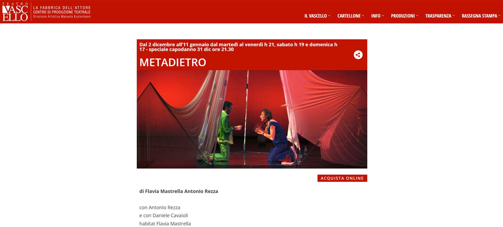 Capodanno Teatro Vascello