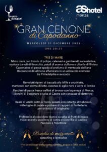 Capodanno As Hotel Monza, il menu