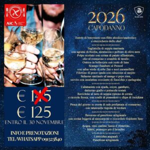 Capodanno Ristorante Leone, il menù